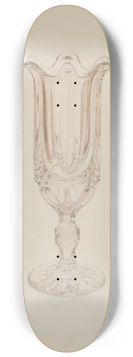Frank M. Keane - Glass Celery Holder 8.25 inch art skate deck
