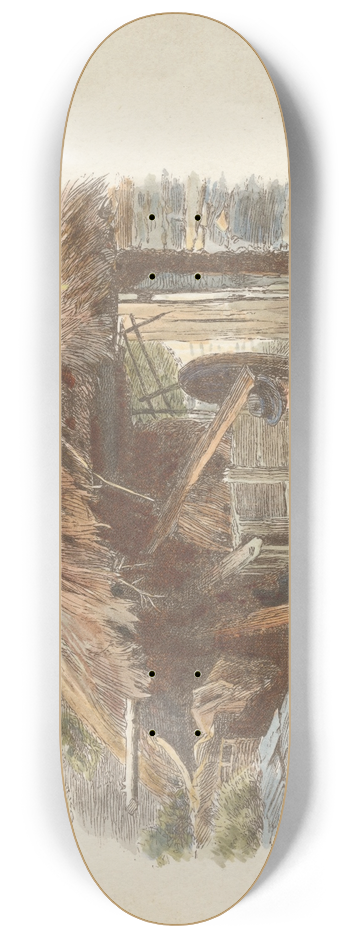 Alfred W. Cooper - Rabbits 8.25 inch art skate deck