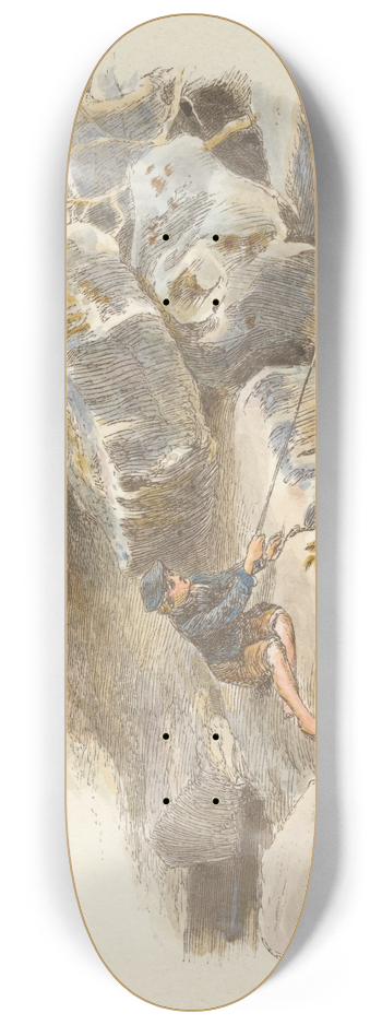 Alfred W. Cooper - The Burn 8.25 inch art skate deck