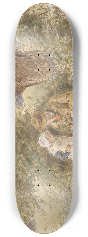 Alfred W. Cooper - The Deserted Nest 8.25 inch art skate deck