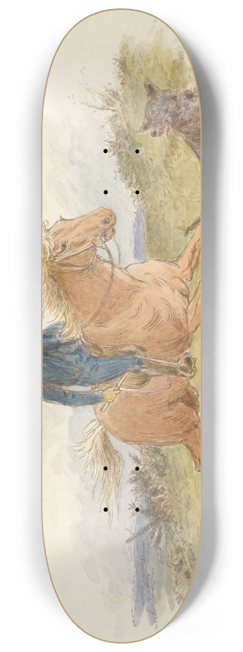 Alfred W. Cooper - The Young Squire 8.25 inch art skate deck
