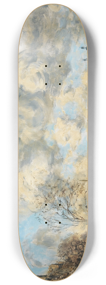 Frank Myers Boggs - Paris The Seine River And The Louvre 8.25 inch art skate deck