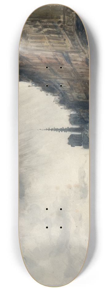 Frank Myers Boggs - Quai de Bthune et pont de la Tournelle 8.25 inch art skate deck