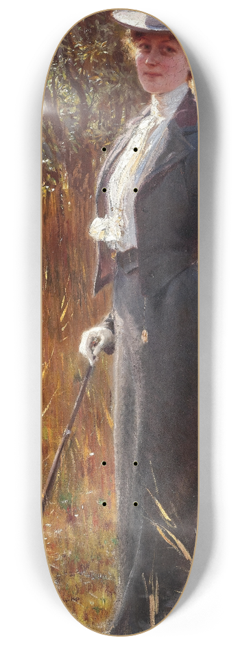 Alois Hans Schram - A stroll in spring 8.25 inch art skate deck
