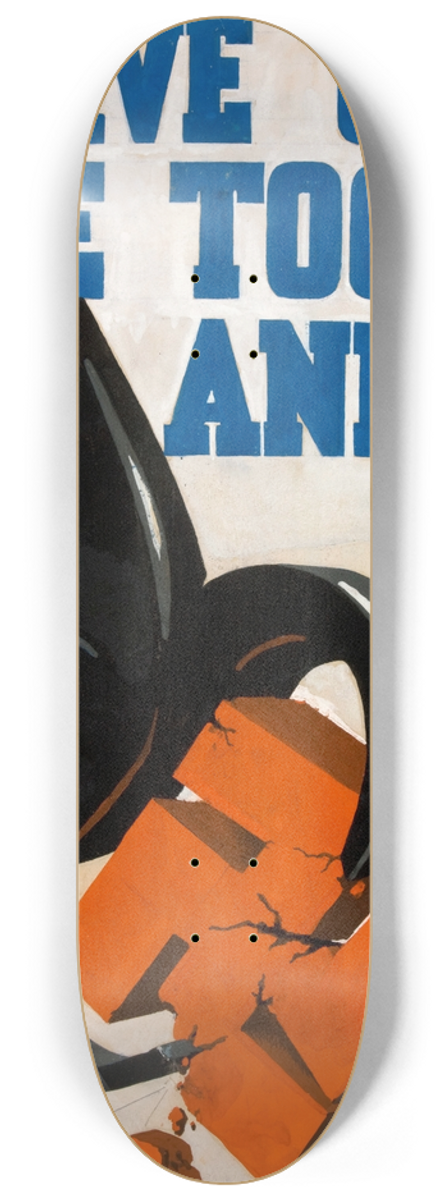 Frank Newbould - Give us the tools and-  Winston Churchill 8.25 inch art skate deck