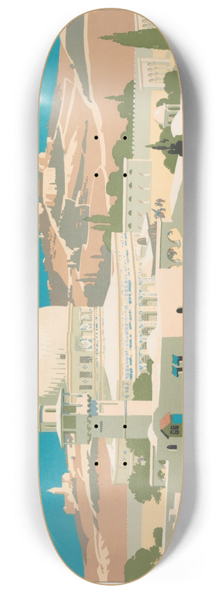 Frank Newbould - Jerusalem 8.25 inch art skate deck