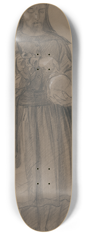 Alojz Rigele - Hamlet s lebkou 8.25 inch art skate deck