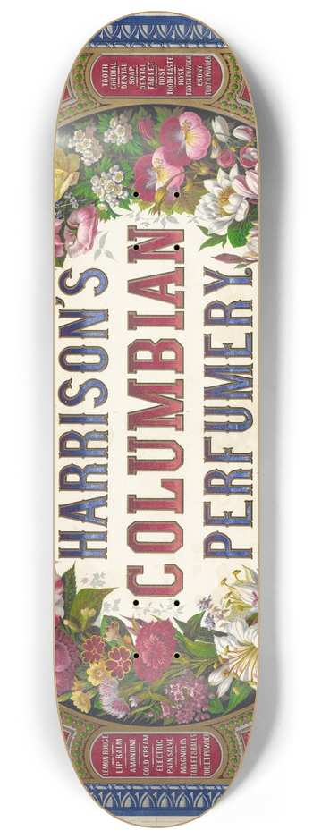 Alphonse Bigot - Harrisons Columbian perfumery 8.25 inch art skate deck
