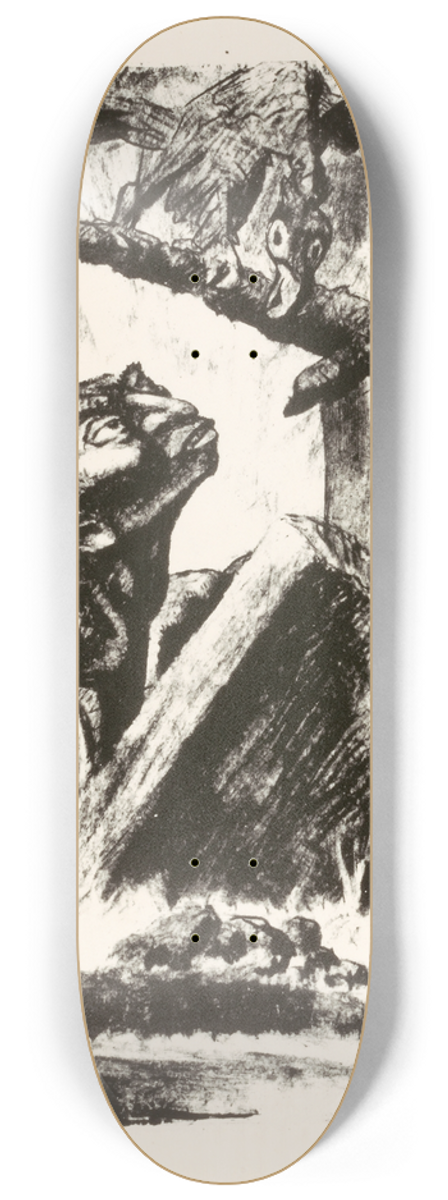 Frank Reichmann - Graveyard Dirt 8.25 inch art skate deck
