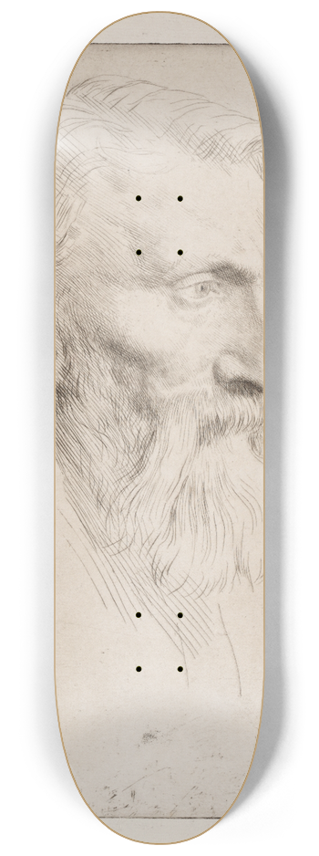 Alphonse Legros - Auguste Rodin 8.25 inch art skate deck