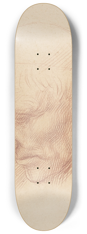 Alphonse Legros - Head of a Beadle 8.25 inch art skate deck