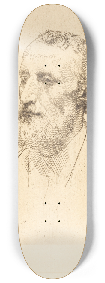 Alphonse Legros - Jules Dalou, 1st plate 8.25 inch art skate deck