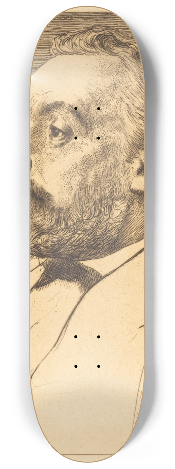 Alphonse Legros - Leon Gambetta, 2nd plate 8.25 inch art skate deck
