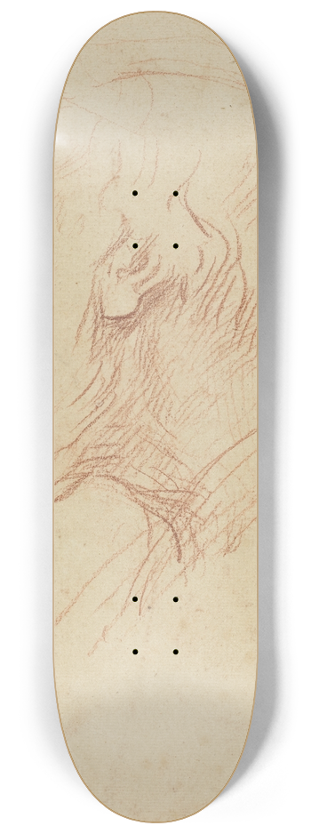 Alphonse Legros - Study of a Beggar 8.25 inch art skate deck