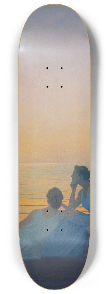 Alphonse Osbert - Soir antique 8.25 inch art skate deck