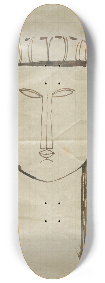 Amedeo Modigliani - Tte 8.25 inch art skate deck