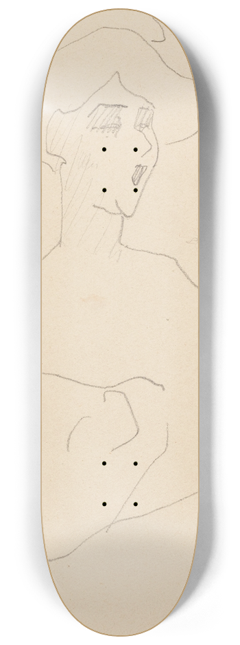 Amedeo Modigliani - Tte et buste de femme 8.25 inch art skate deck