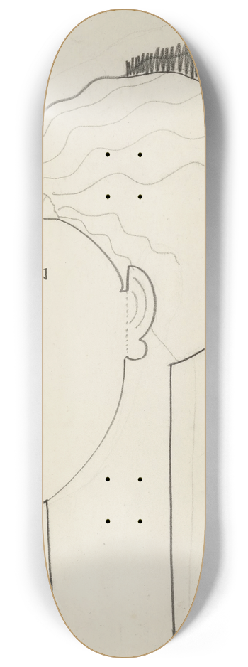 Amedeo Modigliani - Tte profil gauche 8.25 inch art skate deck