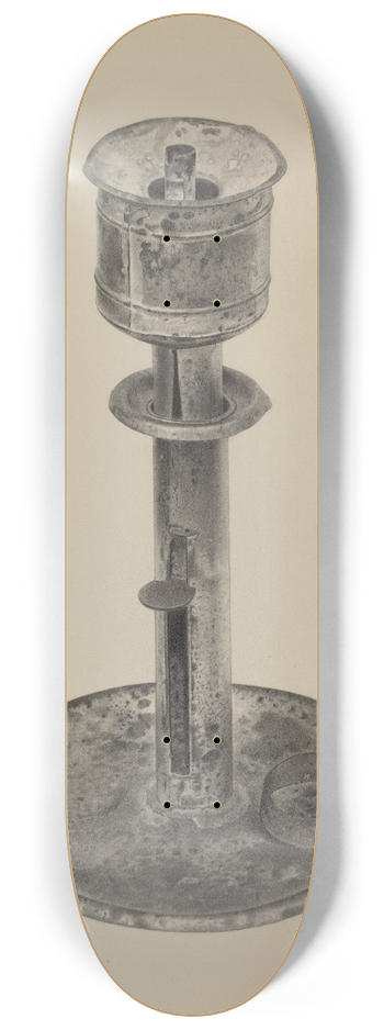 Amelia Tuccio - Candlestick-Whale Oil Lamp 8.25 inch art skate deck