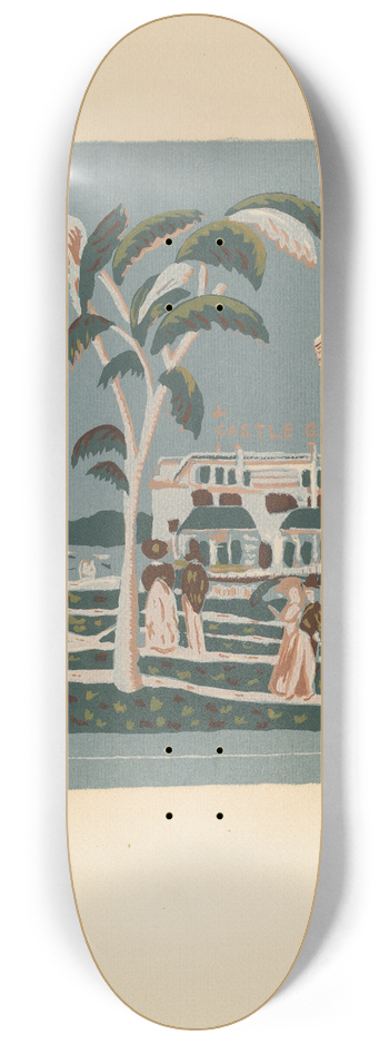 American 20th Century - Bandbox Design 8.25 inch art skate deck