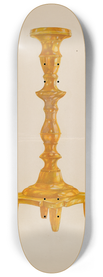 American 20th Century - Candlestick 8.25 inch art skate deck