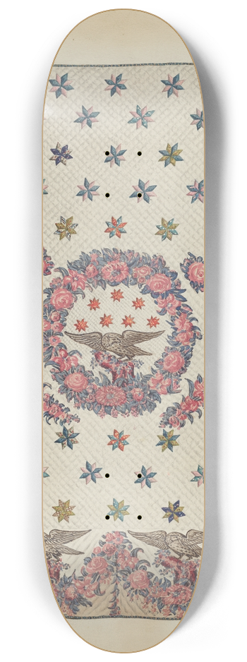 American 20th Century - Centennial Quilt 8.25 inch art skate deck