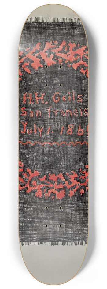 American 20th Century - Embroideries 8.25 inch art skate deck