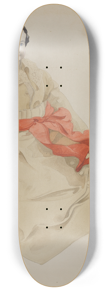 American 20th Century - German China Head Doll 8.25 inch art skate deck