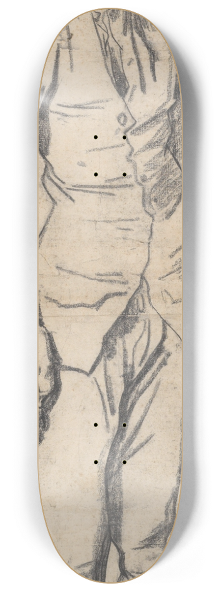 Franois-Andr Vincent - Caricature of the Painter Pierre-Charles Jombert 8.25 inch art skate deck