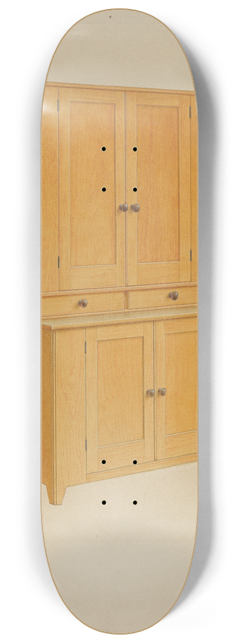 American 20th Century - Shaker Cupboard 8.25 inch art skate deck