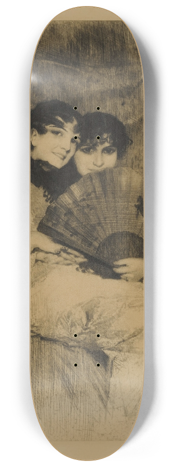 Anders Zorn - Kusinerna (The Cousins) 8.25 inch art skate deck
