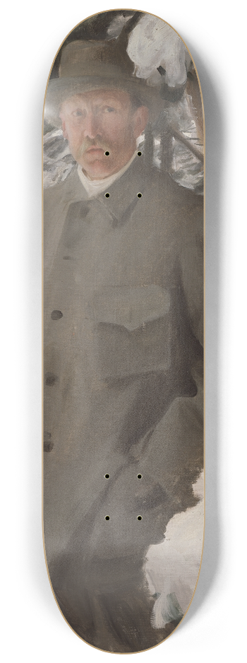 Anders Zorn - The Painter Bruno Liljefors 8.25 inch art skate deck