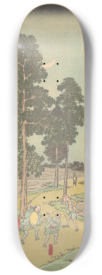 And Hiroshige - Akasaka 8.25 inch art skate deck