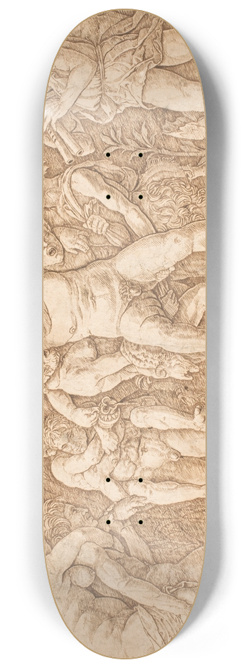 Andrea Mantegna - Bakkanal med Siln 8.25 inch art skate deck