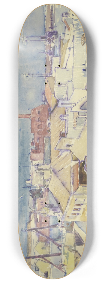 Andreas Egersdoerfer - Dockland (Naples) 8.25 inch art skate deck