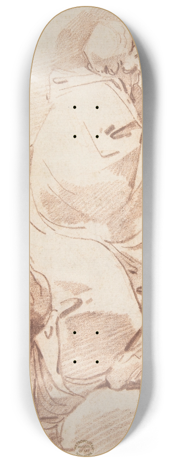 Andr Lebrun - Prophet Seated in Profile on a Cloudbank, Praying 8.25 inch art skate deck