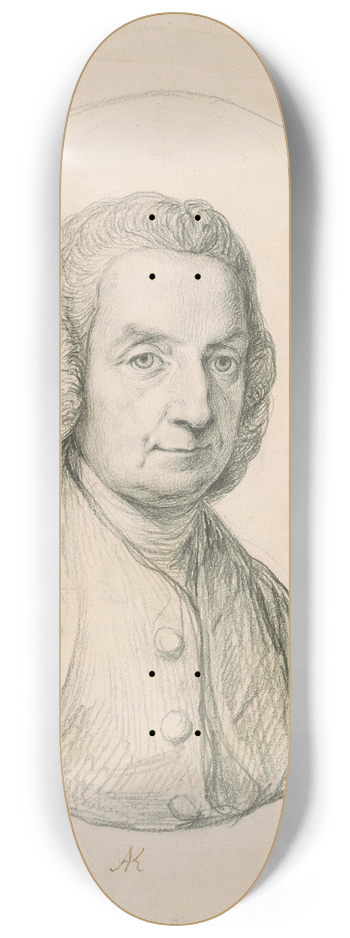 Angelica Kauffmann - Judge George Robert Hellen (1725-1793) 8.25 inch art skate deck