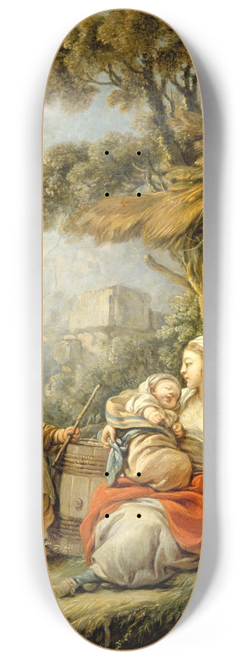 Franois Boucher - LHeureuse Mre 8.25 inch art skate deck