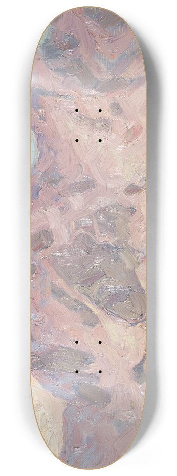 Anna Boberg - Lofoten in Violet. Study 8.25 inch art skate deck