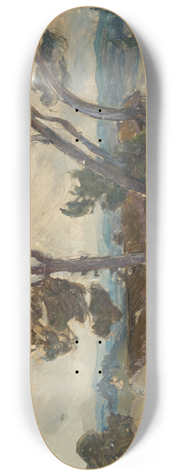 Anna Boberg - Study from Spoleto, Italy 8.25 inch art skate deck