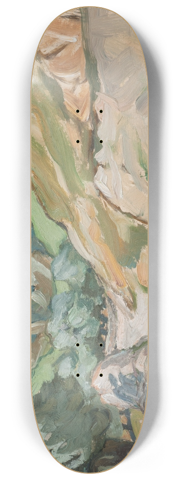 Anna Boberg - The Road to Jerusalem. Study 8.25 inch art skate deck