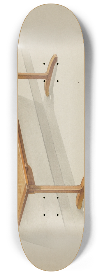 Anne Ger - Shaker Trestle Dining Table 8.25 inch art skate deck