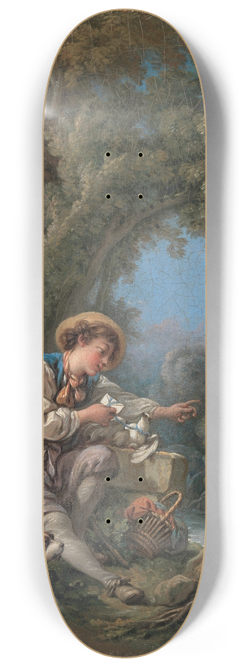 Franois Boucher - The Dispatch of the Messenger 8.25 inch art skate deck