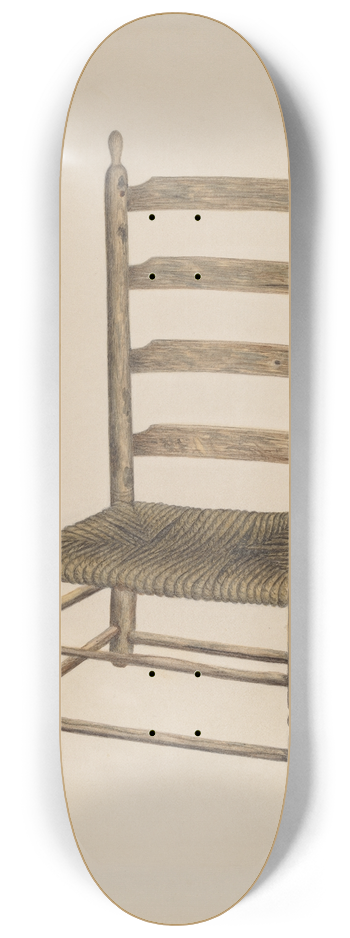 Annie B. Johnston - Ladder Back Chair 8.25 inch art skate deck