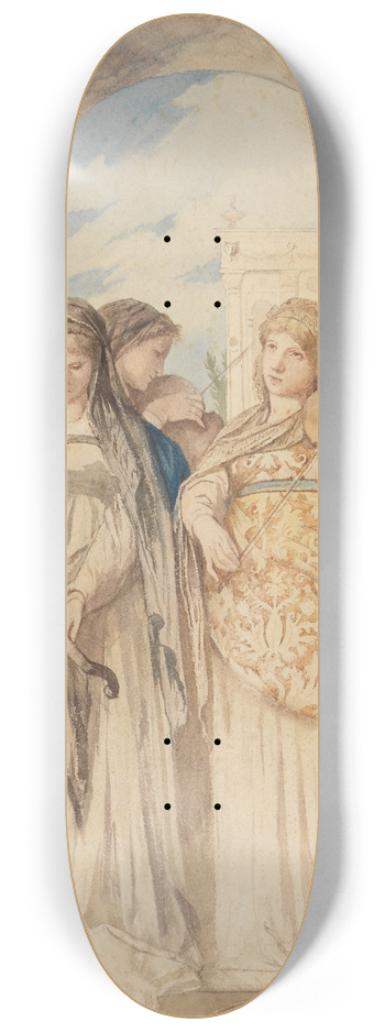 Anselm Feuerbach - Das Konzert 8.25 inch art skate deck