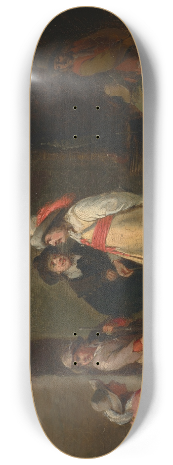 Anthonie Palamedesz. - Cavaliers in a guardroom interior 8.25 inch art skate deck