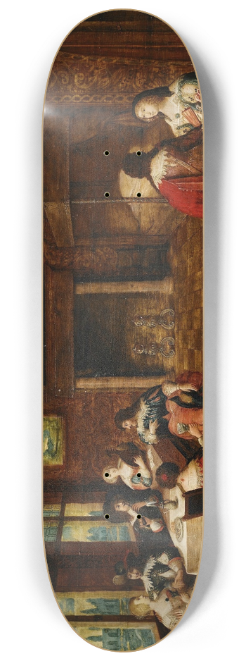 Anthonie Palamedesz. - Interior scene 8.25 inch art skate deck