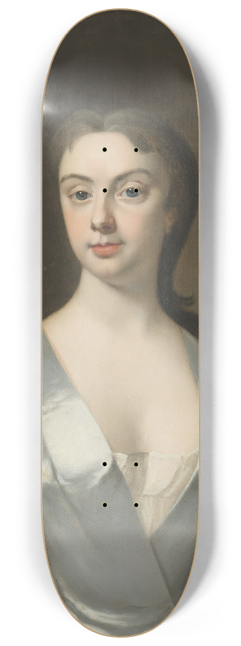 Anthony Lee - Portrait of a lady, traditionally identified as Joyce Leeson 8.25 inch art skate deck