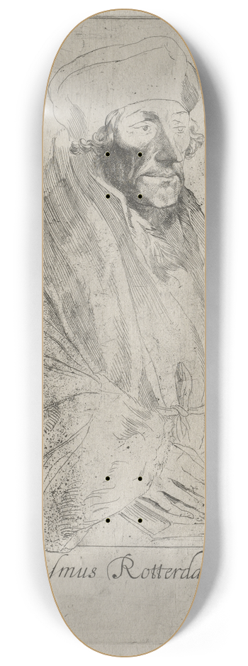 Anthony van Dyck - Desiderius Erasmus of Rotterdam 8.25 inch art skate deck
