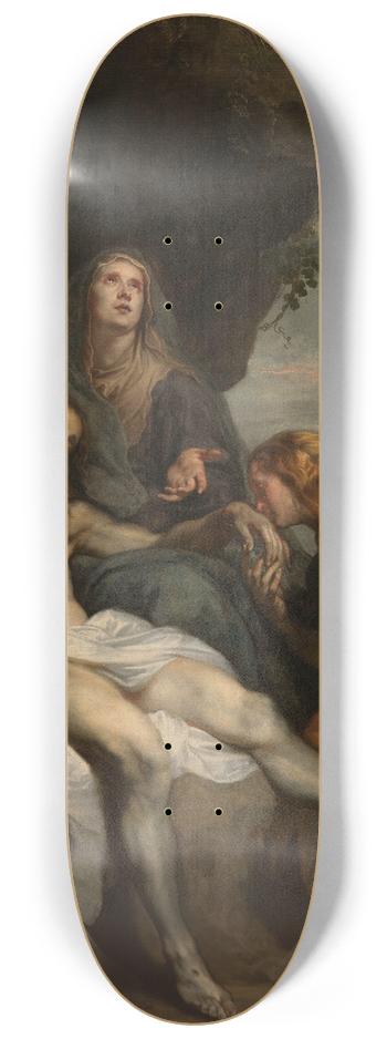 Anthony van Dyck - The Lamentation over the Dead Christ 8.25 inch art skate deck